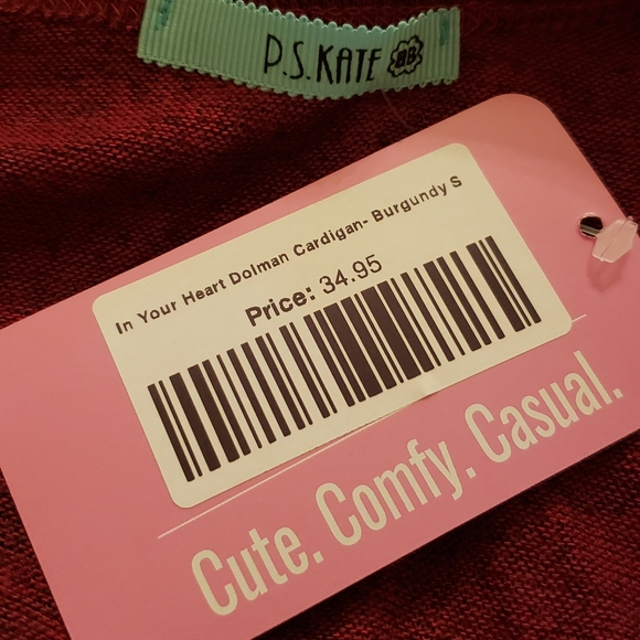 Burgundy Cardigan - Picture 4 of 6